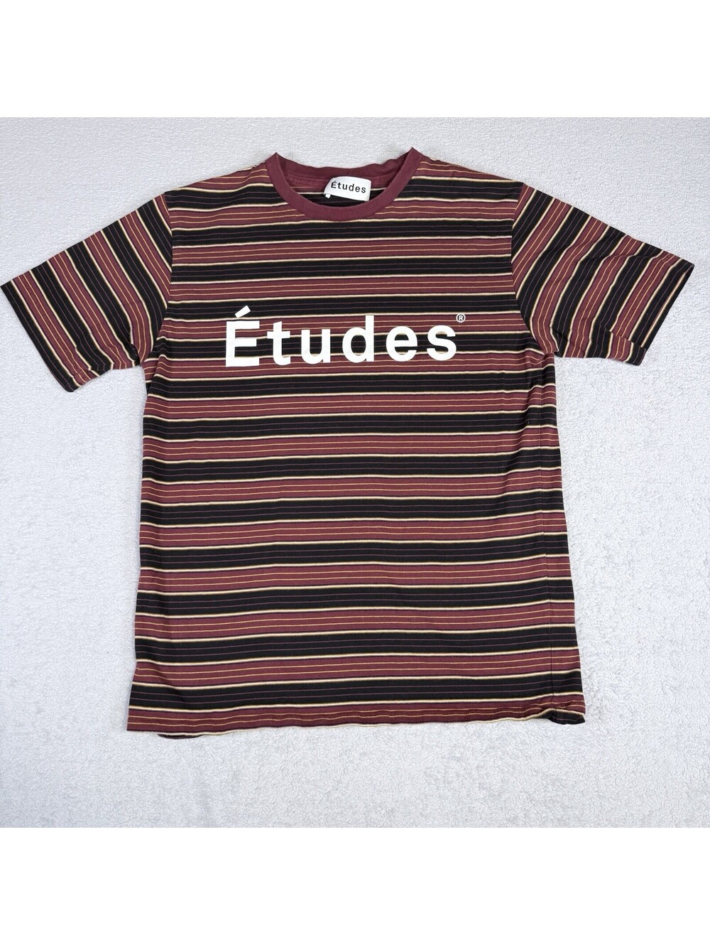 Etudes  Classic Logo T-shirt Black Tie Dye Men’s Size S Cotton Made in Portugal